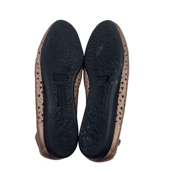Arche Lilly Laser Cut Leather Butter Soft Metallic Ballet Flats Women's 38/7.5-8 - Picture 9 of 11